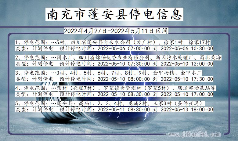 南充最新停电信息及影响分析概述